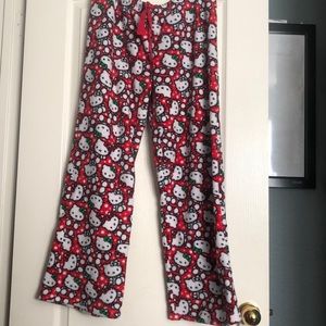THREE fuzzy pajama pants with different patterns